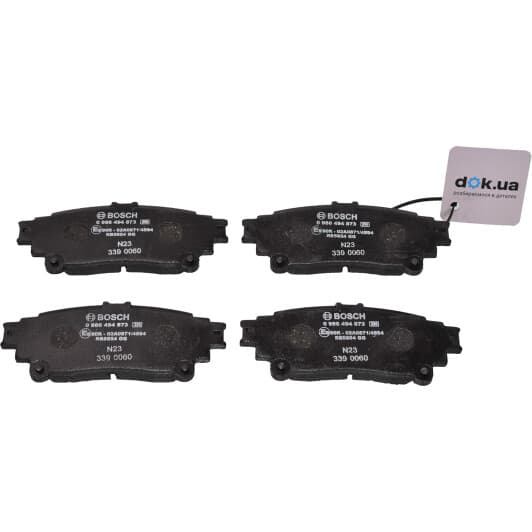 0986494873 Bosch Гальмівні колодки