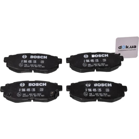 0 986 495 135 Bosch Тормозные колодки