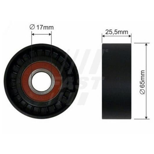 ft44540 Fast Натяжний ролик поліклинового ременя