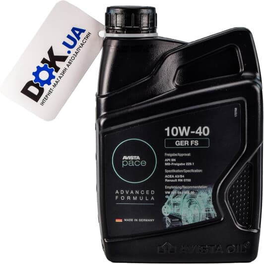 AVISTA Pace GER FS 10W-40 (1 л) моторна олива