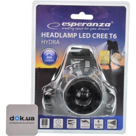 Налобный фонарь ESPERANZA Head Lamp Hydra EOT031