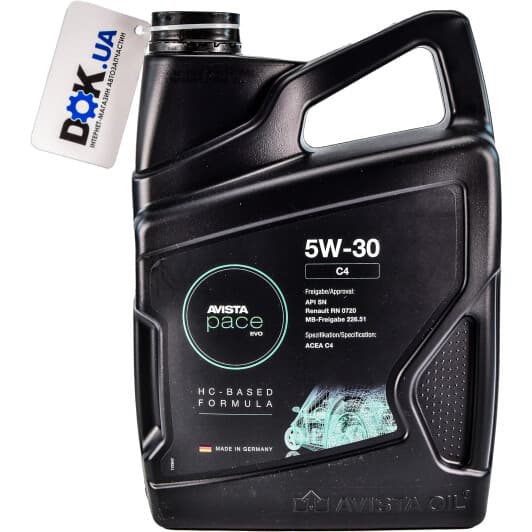 AVISTA Pace EVO C4 5W-30 (5 л) моторное масло