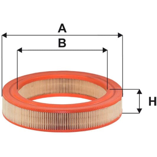 WA6376 WIX Filters Повітряний фільтр