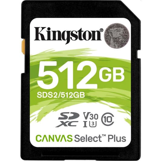 Карта пам’яті Kingston Canvas Select Plus SDXC 512 ГБ