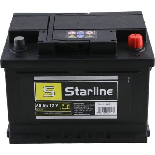 Акумулятор Starline 6 CT-60-R BASL60P