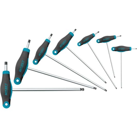 Набір ключів шестигранних Hazet 829KK7 2-7 мм з кулеподібним наконечником 7 шт