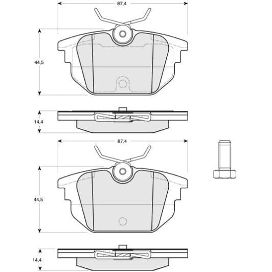 BD S211 Starline Тормозные колодки