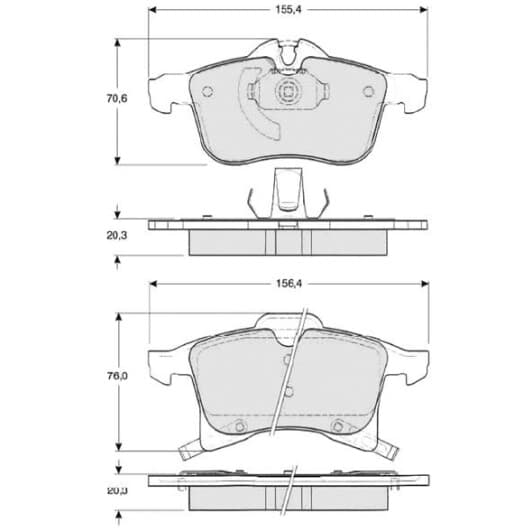 BDS344 Starline Тормозные колодки