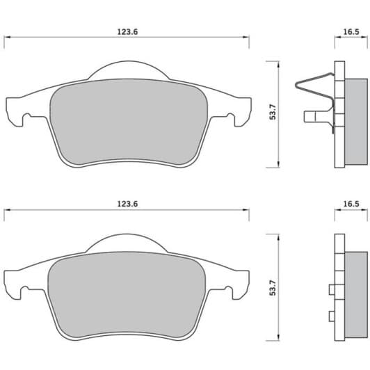 BDS372 Starline Тормозные колодки