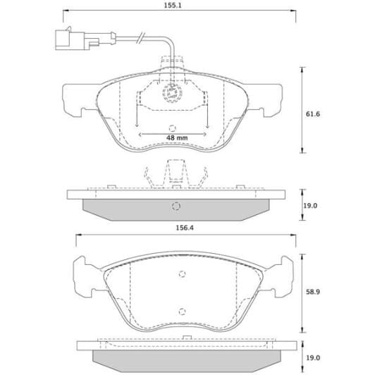 BDS259 Starline Гальмівні колодки