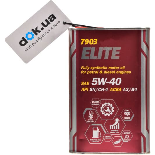 Mannol Elite (Metal) 5W-40 (1 л) моторна олива