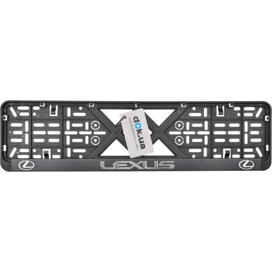 Рамка номерного знака Vitol 50265 цвет черный на Lexus