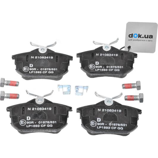 LP1593 Delphi Гальмівні колодки