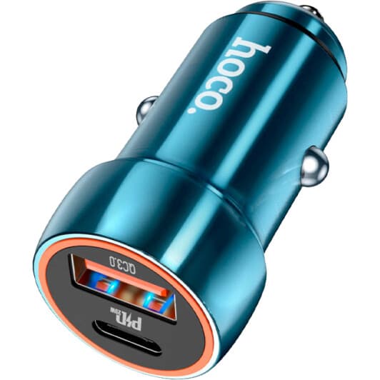 Usb зарядка в авто Hoco Z46A Blue Whale 6931474770349