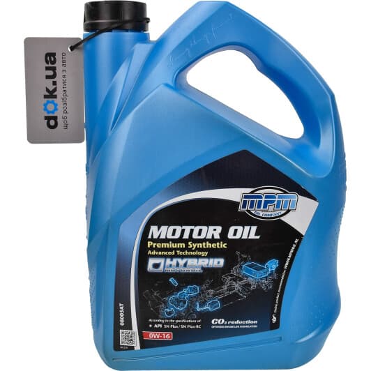 MPM Premium Synthetic Advanced Technology 0W-16 (5 л) моторна олива