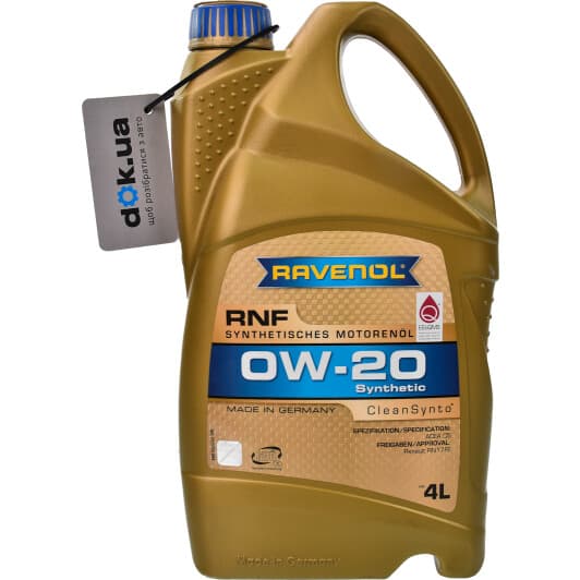Ravenol RNF 0W-20 (4 л) моторна олива