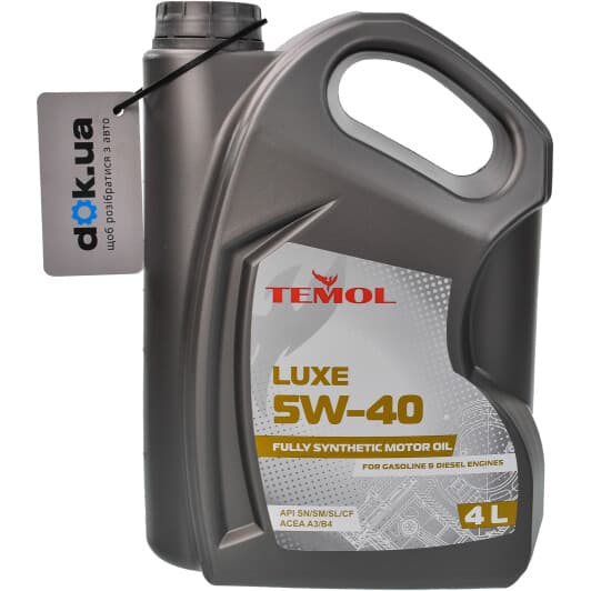 TEMOL Luxe 5W-40 (4 л) моторное масло
