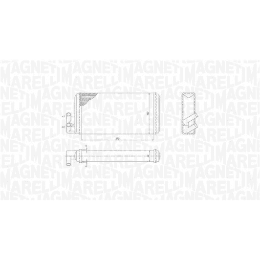 350218403000 Magneti Marelli Радиатор печки