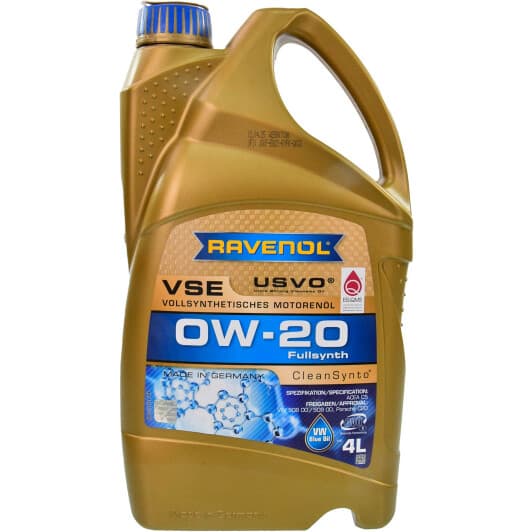 Ravenol VSE 0W-20 (4 л) моторна олива