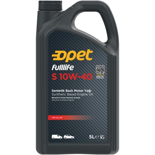 Opet Fulllife S 10W-40 (5 л) моторное масло