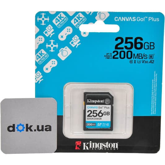 Карта пам’яті Kingston Canvas Go! Plus SDXC 256 ГБ SDG4/256GB