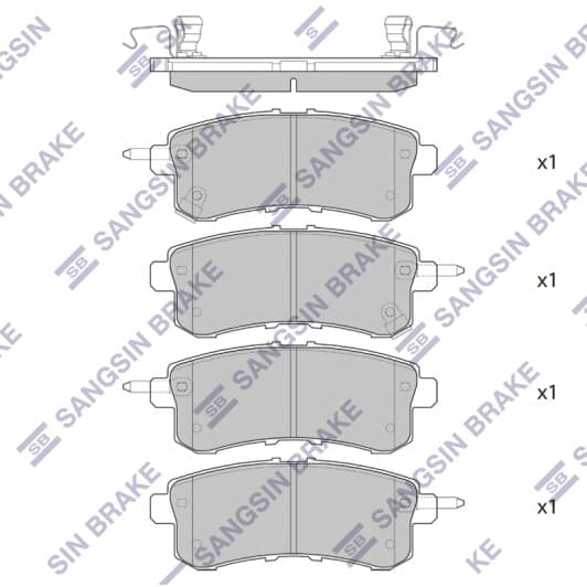 SP1801 Hi-Q Тормозные колодки