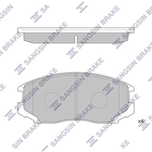 SP1142 Hi-Q Тормозные колодки