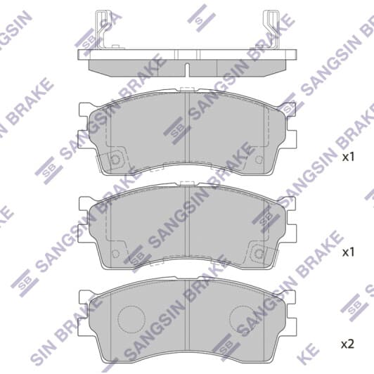 SP1113 Hi-Q Тормозные колодки