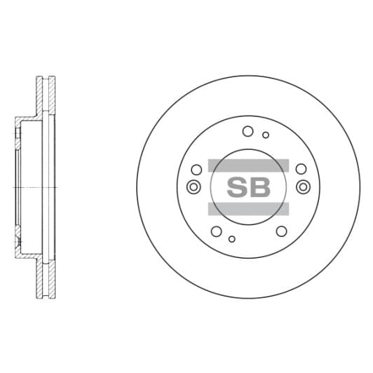 SD2019 Hi-Q Гальмівний диск