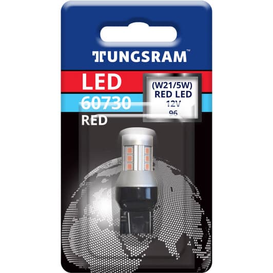 Автолампа Tungsram Miniature lamp W21/5W W3x16q 3 W 60730