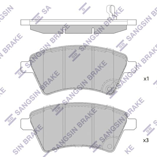 SP1751 Hi-Q Гальмівні колодки