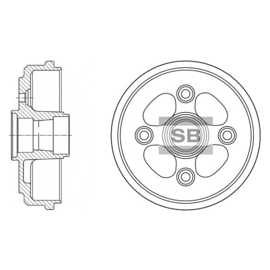 SD3011 Hi-Q Тормозной барабан