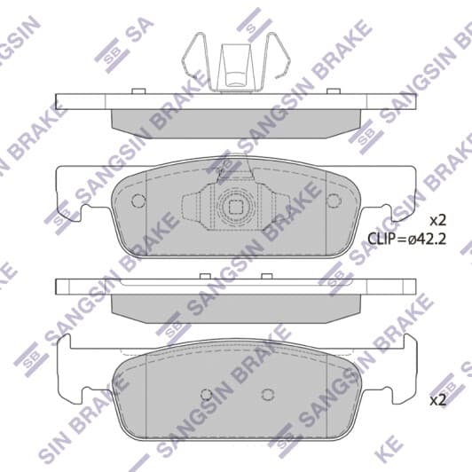 SP1787 Hi-Q Гальмівні колодки