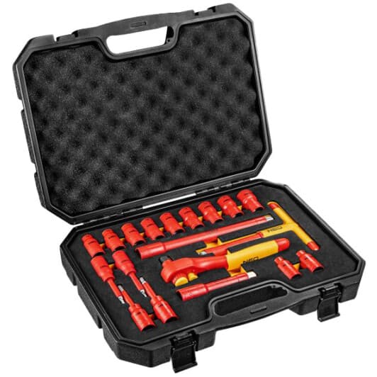 Набор торцевых головок и комплектующих Neo Tools 01-306 1/2" (19 пр.)