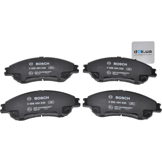 0986494936 Bosch Гальмівні колодки