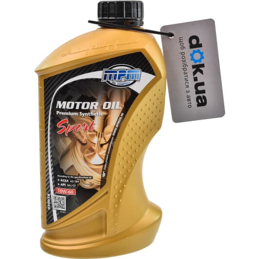 MPM Premium Synthetic Sport 10W-60 (1 л) моторное масло