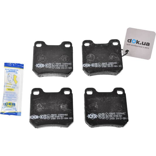 180692 Icer Тормозные колодки