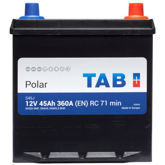 Аккумулятор TAB 6 CT-45-R Polar S JIS 246145