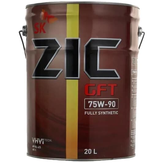 ZIC GFT GL-4 / 5 MT-1 75W-90 (20 л) трансмиссионное масло
