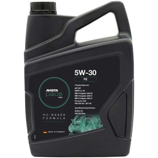 AVISTA Pace EVO FE 5W-30 (4 л) моторное масло