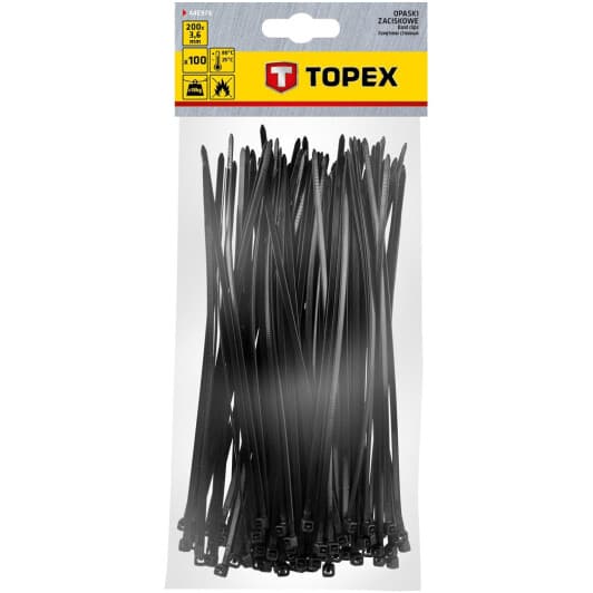 Стяжка Topex 44E976 200 мм 3,6 мм 100 шт