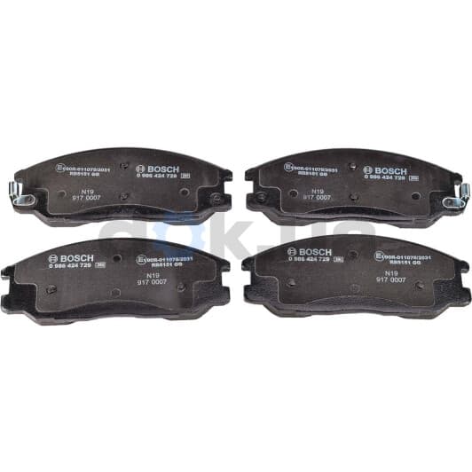 0 986 424 729 Bosch Тормозные колодки