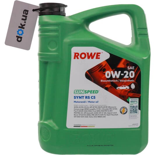 Масло Rowe Sunspeed Synt RS C5 0W-20