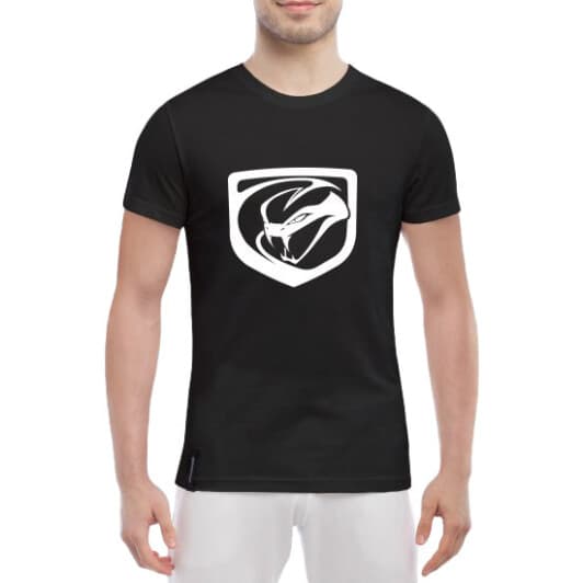 Футболка чоловіча Globuspioner класична Dodge Viper чорна принт спереду