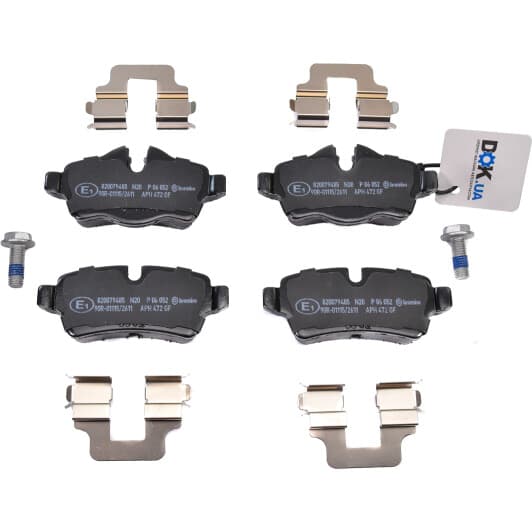 P 06 052 Brembo Тормозные колодки