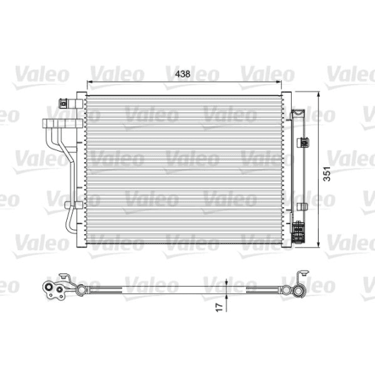 814399 Valeo Радиатор кондиционера для Kia Picanto