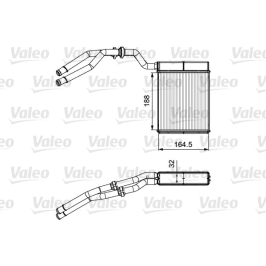811515 Valeo Радиатор печки