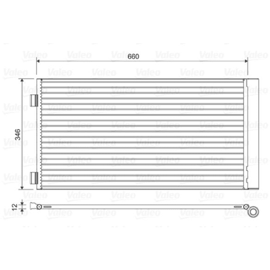 814408 Valeo Радиатор кондиционера