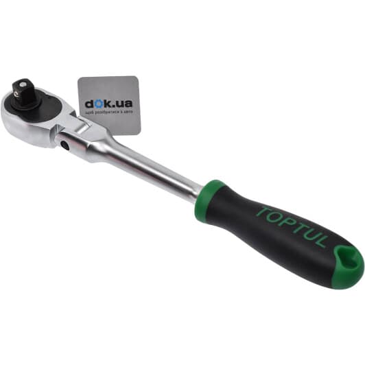 Тріскачка Toptul CJHM1631 з шарніром 1/2" 72 зубця 310 мм