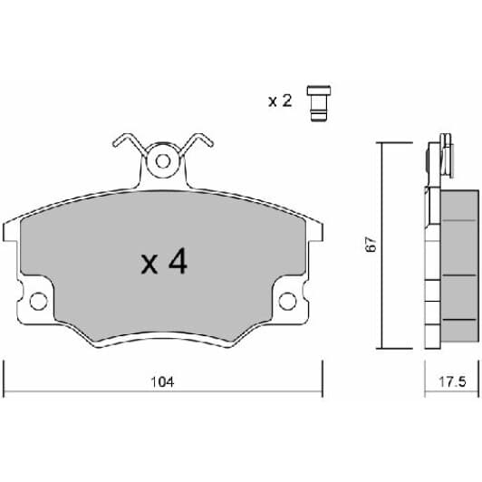 BPFI1038 Aisin Гальмівні колодки
